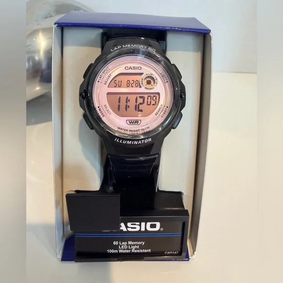 Casio Black and Pink Digital Timepiece #161 display picture 2